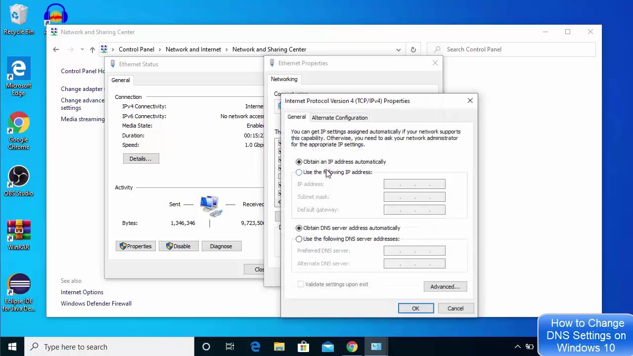 Cambiar DNS a Google en Windows 10 | Configurar Servidor DNS 8.8.8.8 en Windows 10 Cambiar DNS a Google en Windows 10 | Configurar Servidor DNS 8.8.8.8 en Windows 10