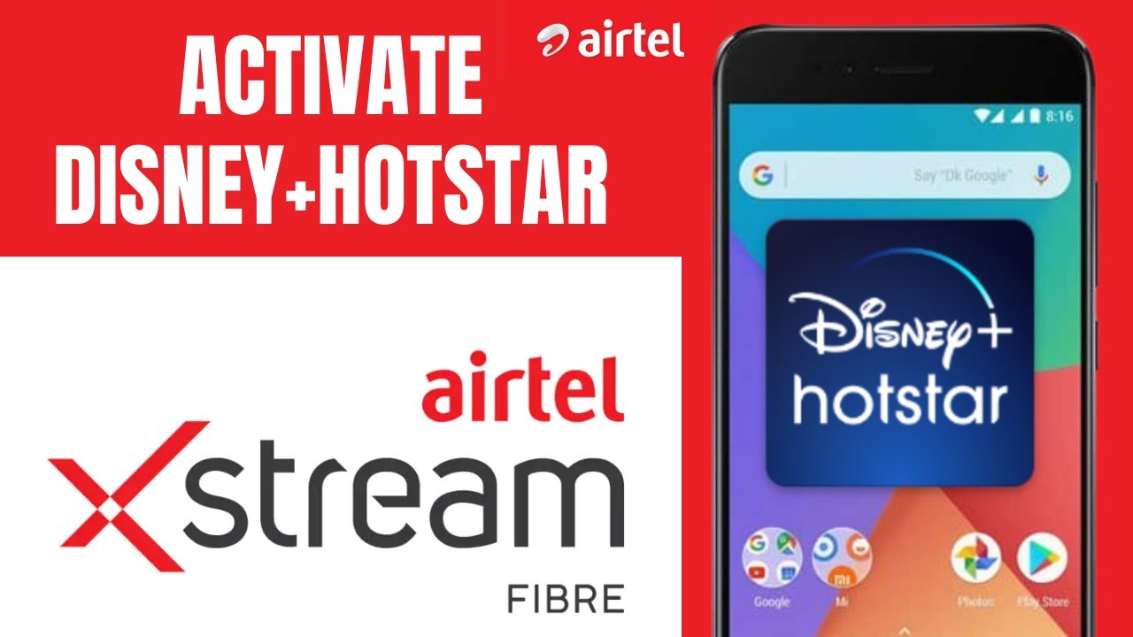 Cómo activar suscripción GRATIS a DISNEY+HOTSTAR para usuarios de Airtel XStream Fiber Cómo activar suscripción GRATIS a DISNEY+HOTSTAR para usuarios de Airtel XStream Fiber