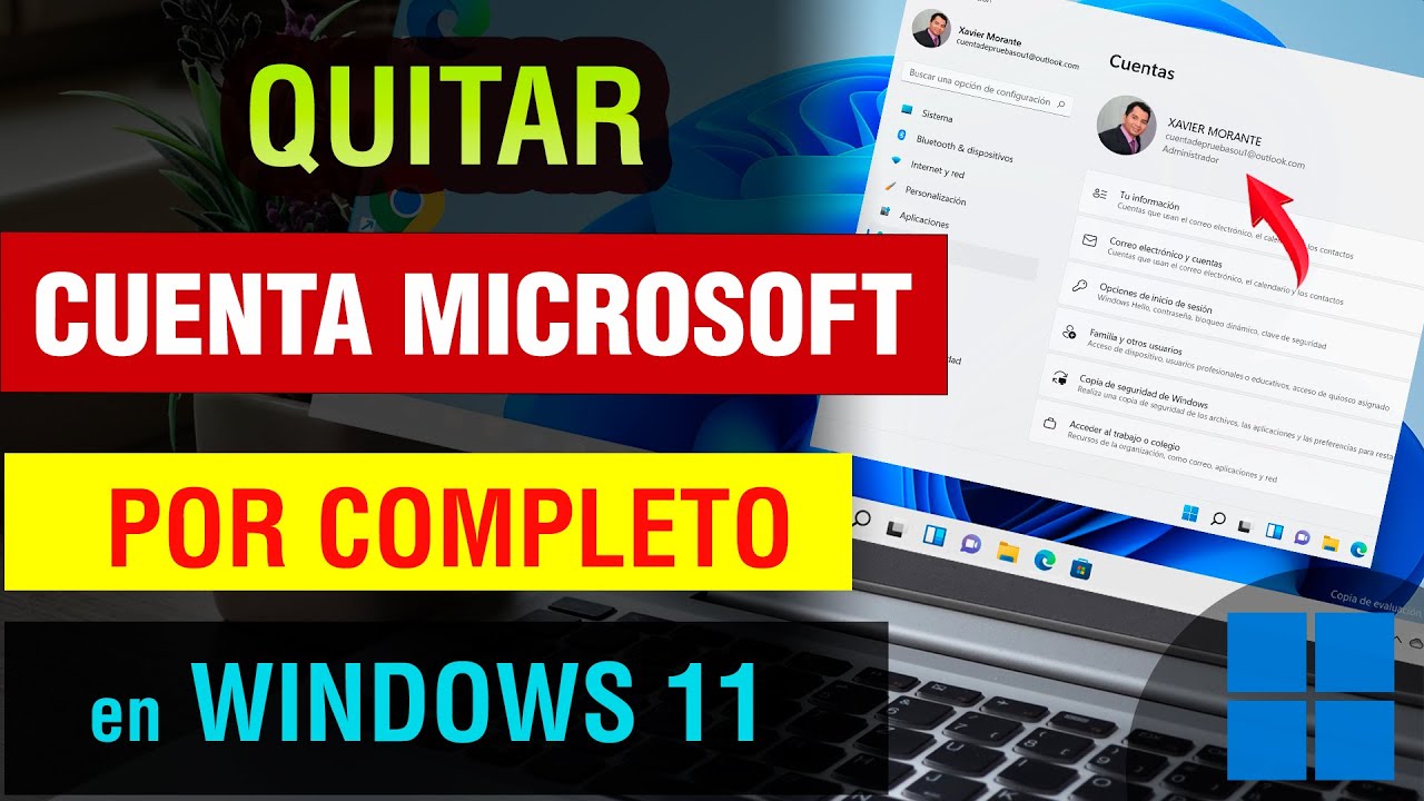 Cómo eliminar tu cuenta de Microsoft en Windows 11 | Cómo quitar la cuenta de Microsoft Cómo eliminar tu cuenta de Microsoft en Windows 11 | Cómo quitar la cuenta de Microsoft
