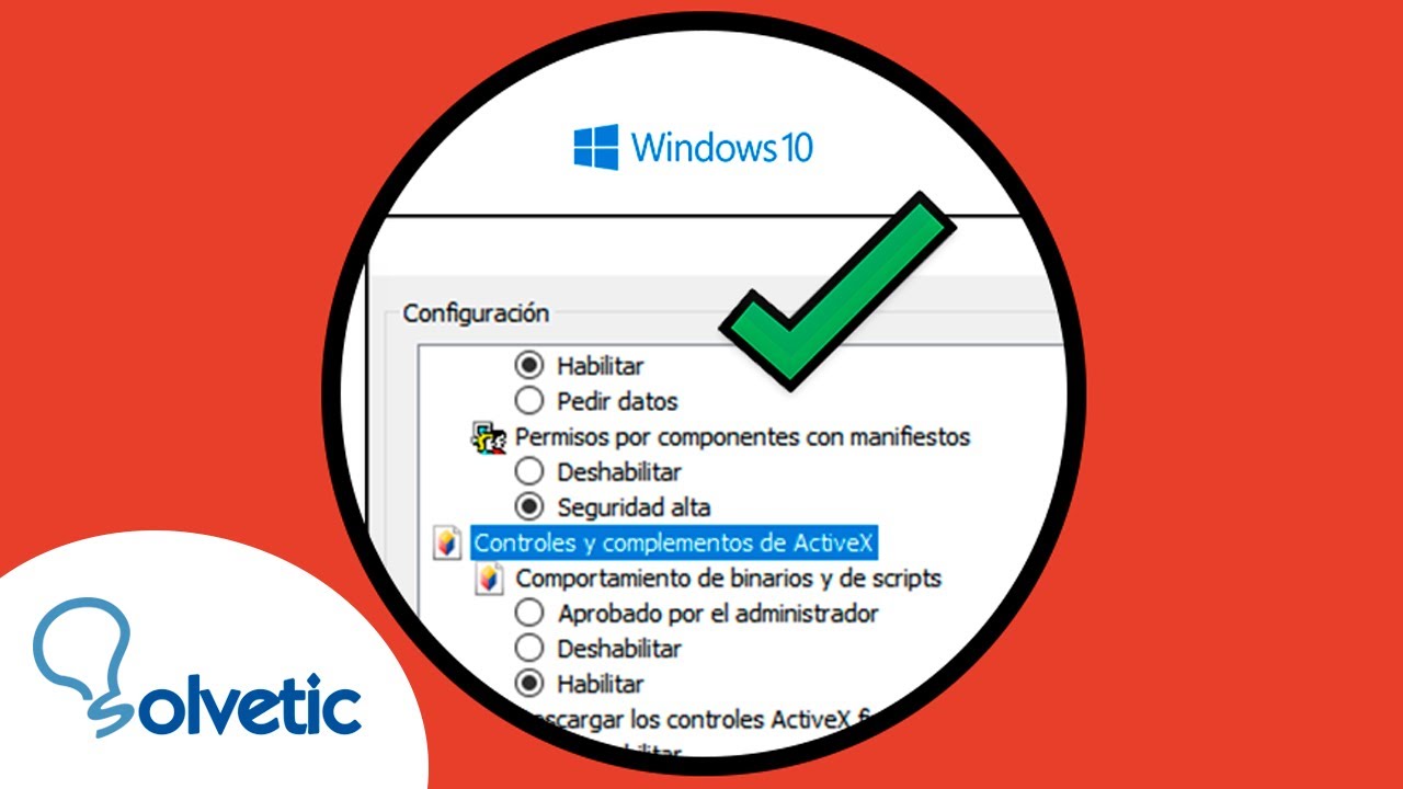 Cómo habilitar controles ActiveX en Internet Explorer