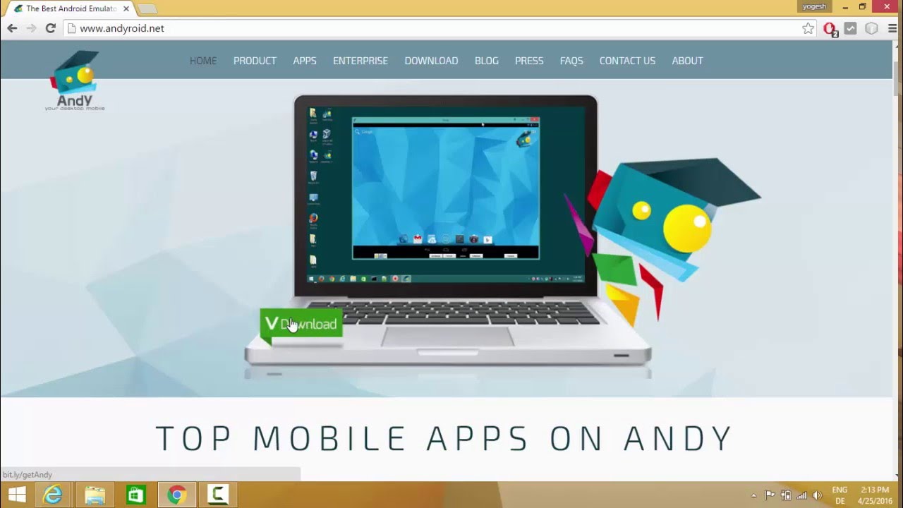 Cómo instalar Andy Android Emulator en Windows 10 / Windows 8