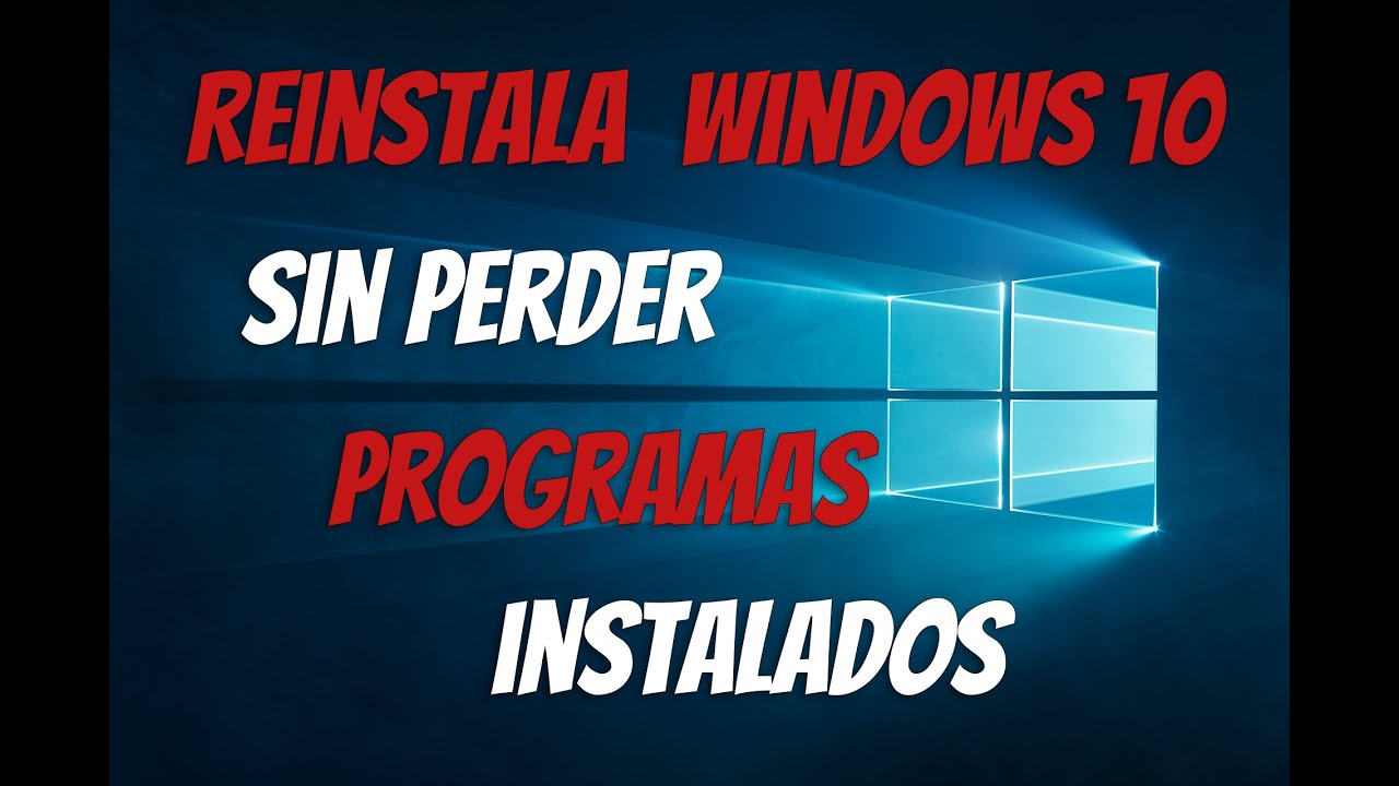 Cómo reinstalar Windows 10 sin perder datos [Tutorial]