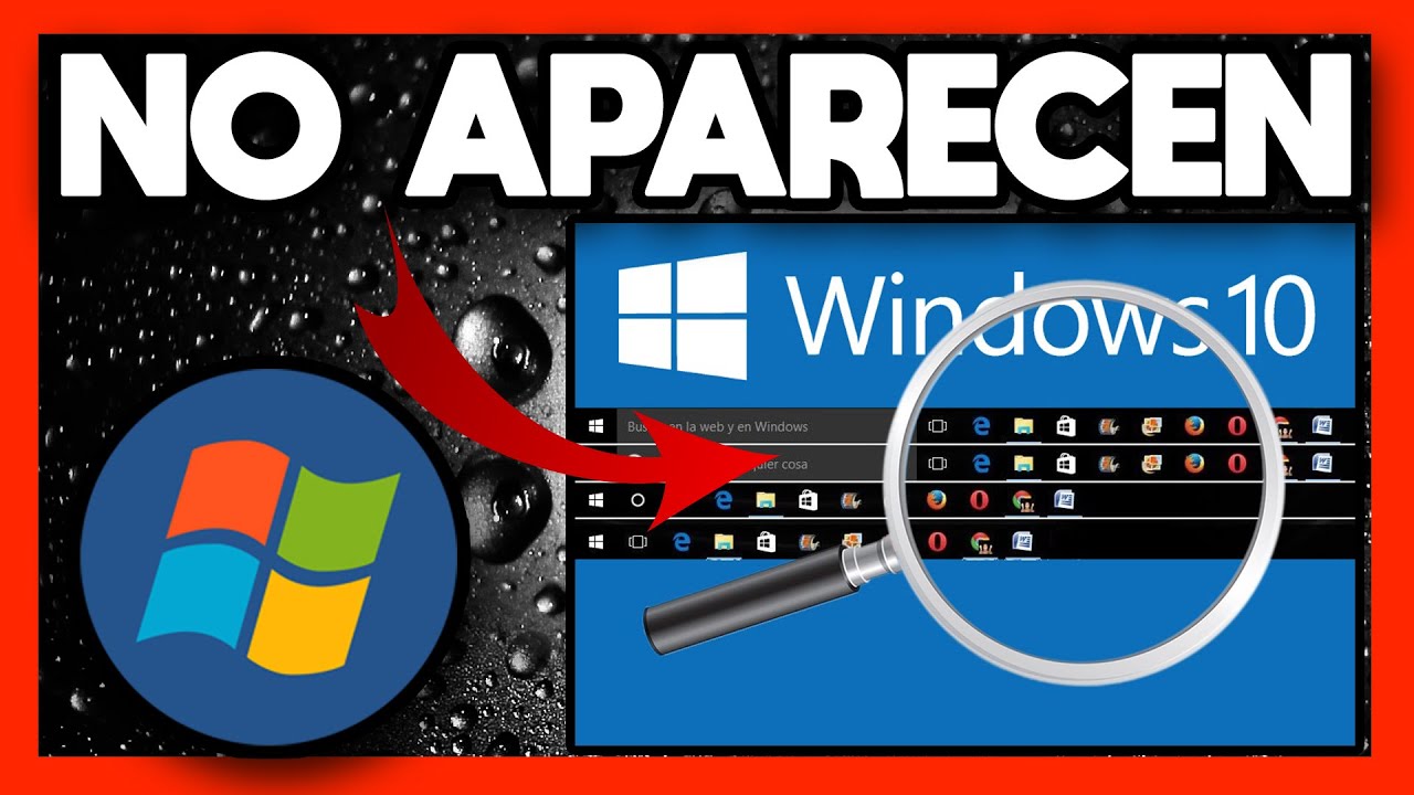 Cómo solucionar iconos que no se muestran en la barra de tareas en Windows 10 [Tutorial]
