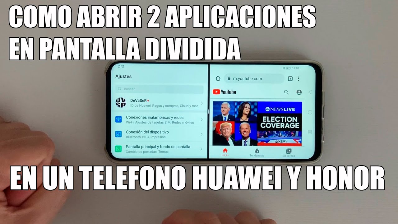 Cómo usar la pantalla dividida en HUAWEI Honor 8 Pro (Ventanas duales) Cómo usar la pantalla dividida en HUAWEI Honor 8 Pro (Ventanas duales)