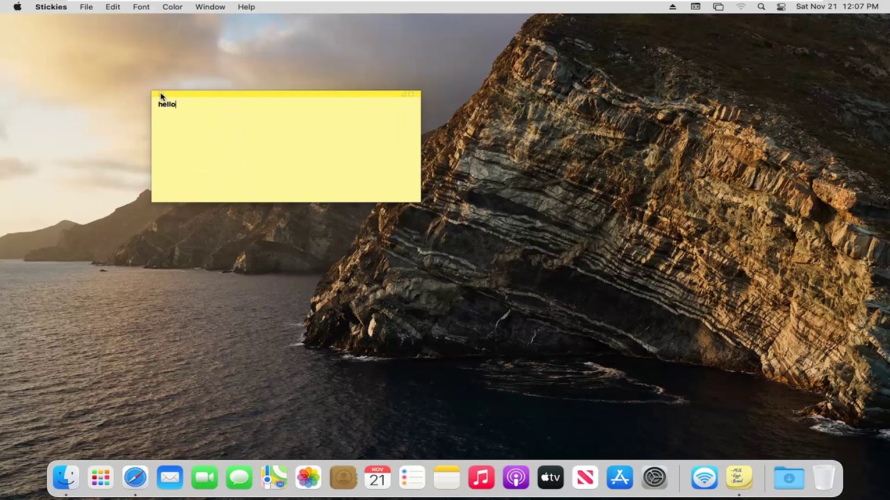 Cómo usar notas adhesivas o sticky notes en Mac o MacBook [Tutorial]