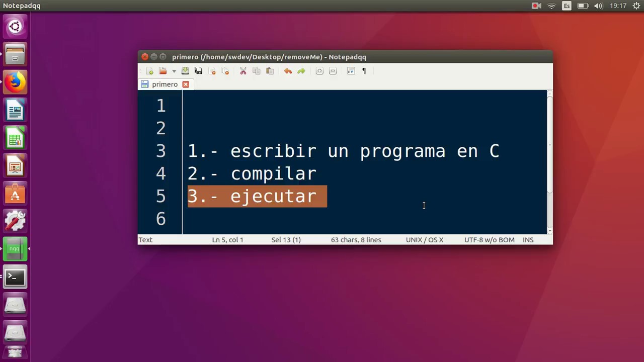 Compilar y Ejecutar Programa C con GCC en Ubuntu (Linux) Compilar y Ejecutar Programa C con GCC en Ubuntu (Linux)