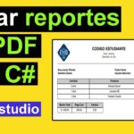 Crear archivo PDF en C# Crear archivo PDF en C#