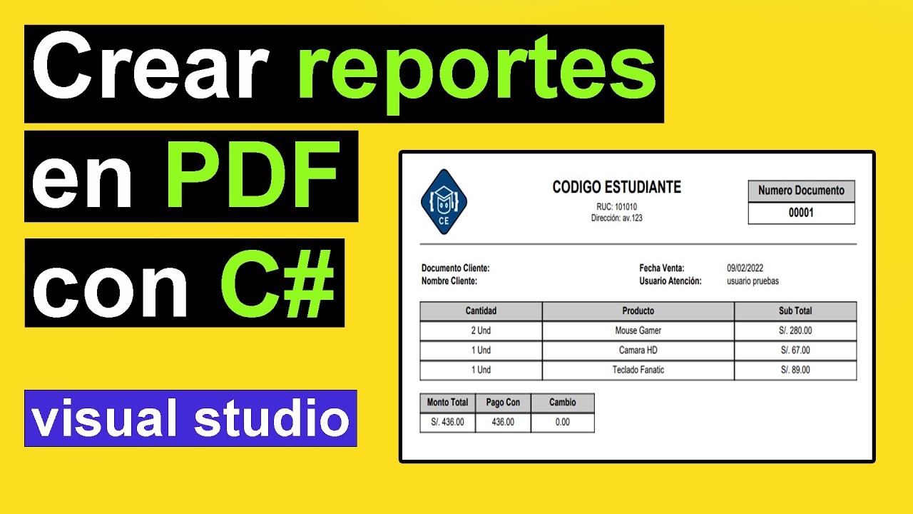 Crear archivo PDF en C#