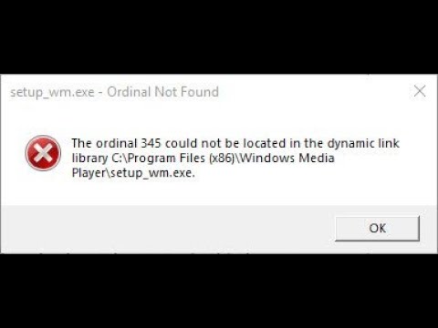 Error: Ordinal no encontrado, no se pudo ubicar en DLL (Solución)