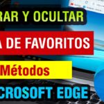 Mostrar o Ocultar barra favoritos en Microsoft Edge Mostrar o Ocultar barra favoritos en Microsoft Edge