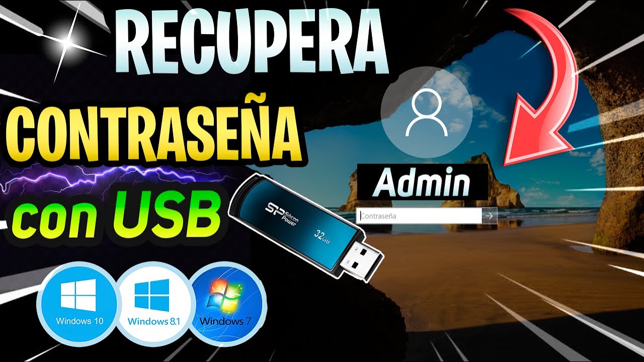 Restablecer contraseña Windows 10 con USB [Tutorial]