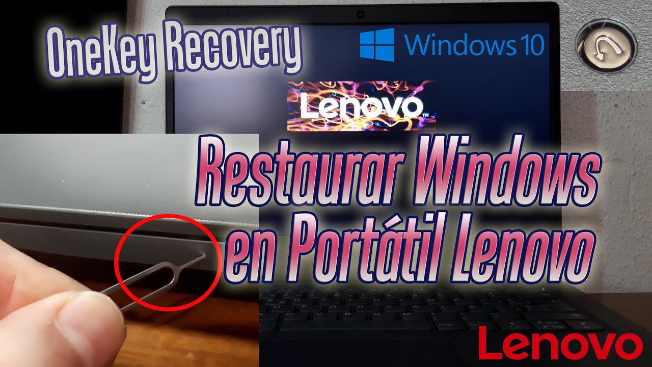 Restaurar Lenovo Laptop a configuración de fábrica en Windows 10 [Tutorial]