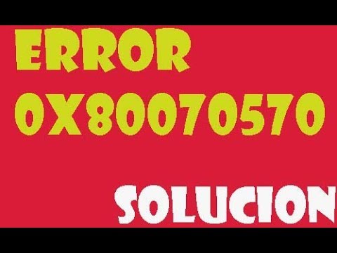Solución Error 0x80070570 en Windows 10/8/7 Solución Error 0x80070570 en Windows 10/8/7