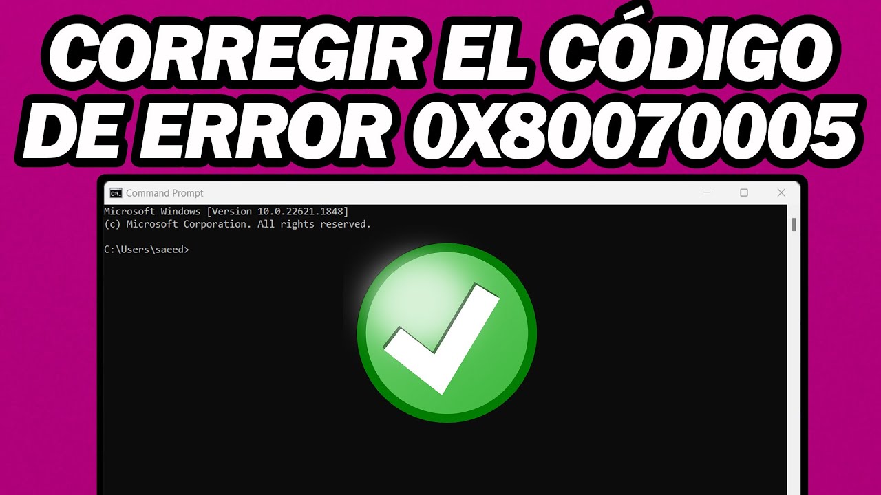 Solución sencilla para el código de error 0X80070005 Solución sencilla para el código de error 0X80070005