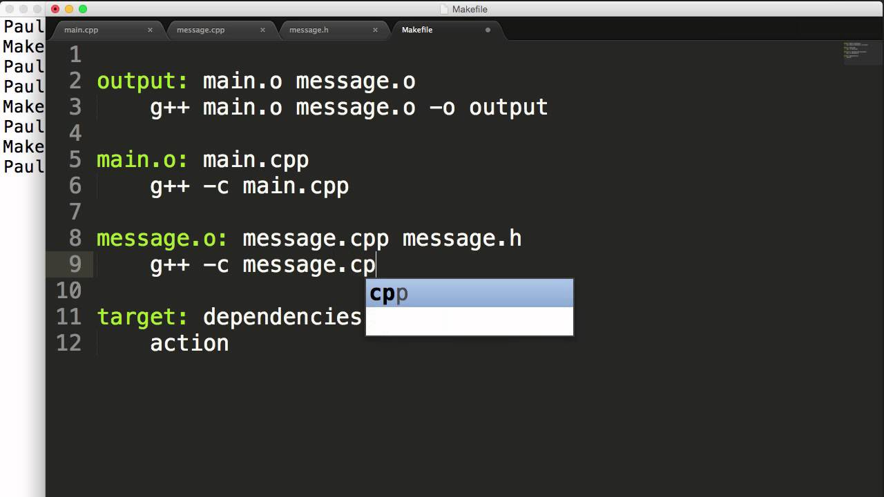 Tutorial de Makefile (C++ / C): Cómo crear un archivo Makefile