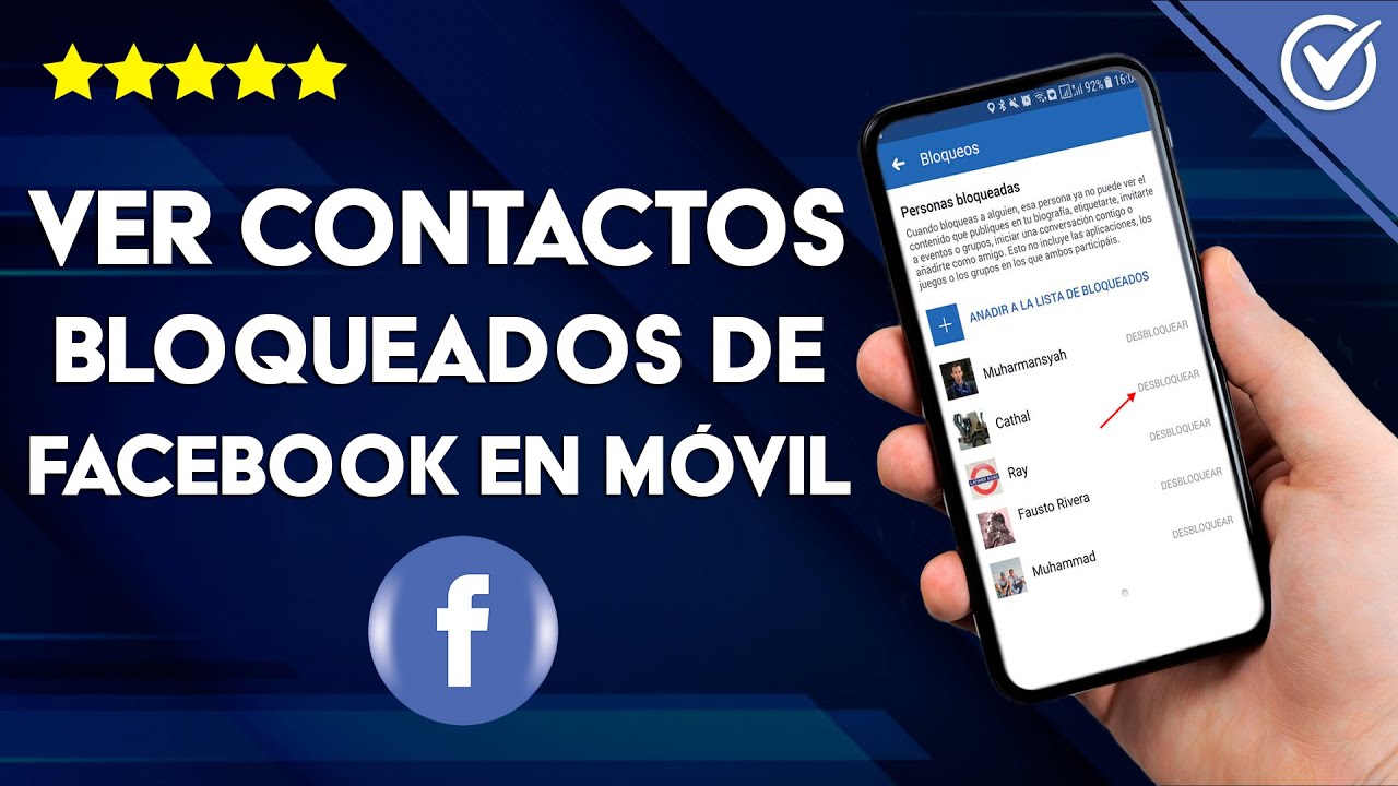 Verificar tu lista bloqueada en Facebook